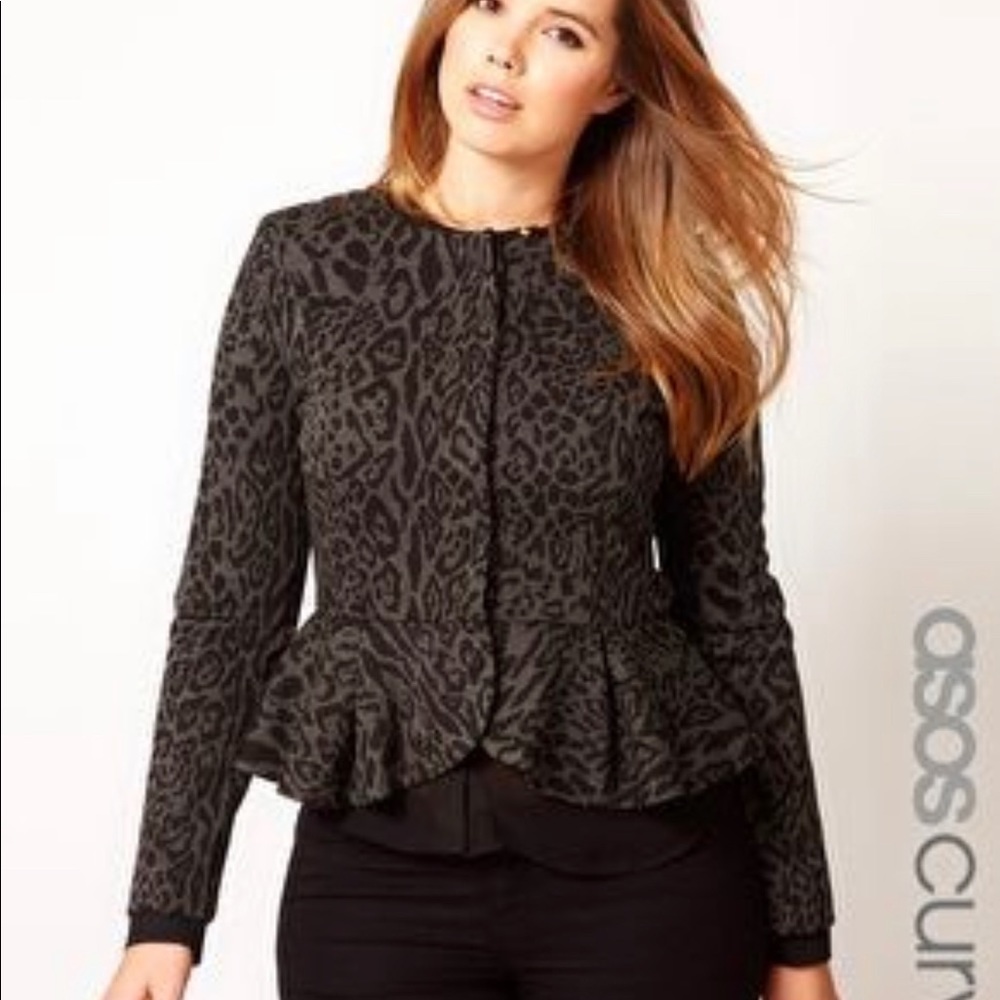 ASOS curve peplum jacket